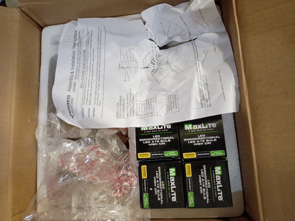 Fan Light Kits Collection 4-Light Antique Bronze Ceiling Fan Light Kit