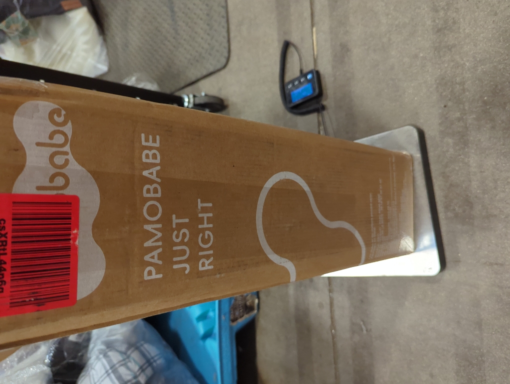 Pamo Babe Portable Crib Baby Playpen with Mattress and Carry Bag Black