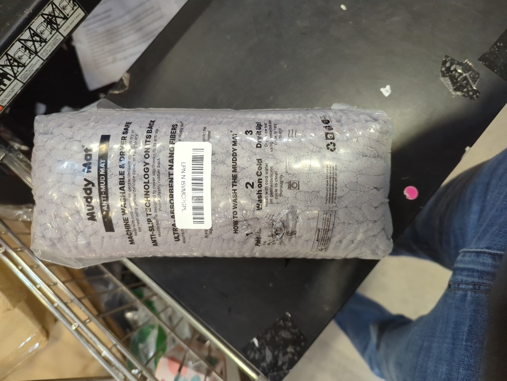 Muddy Mat® | Super Absorbent Door Mat Indoor, Microfiber Quick Dry Chenille Entryway Rug, Non-Slip Front Door Mat, Indoor Mats for Entryway, Machine Washable Pet Rug, Grey 60x24