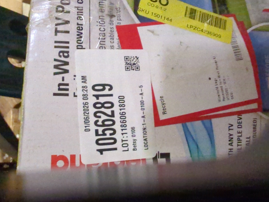Legrand On-Q 4-27/64-in x 10-in PVC White Flat Screen Tv Kit