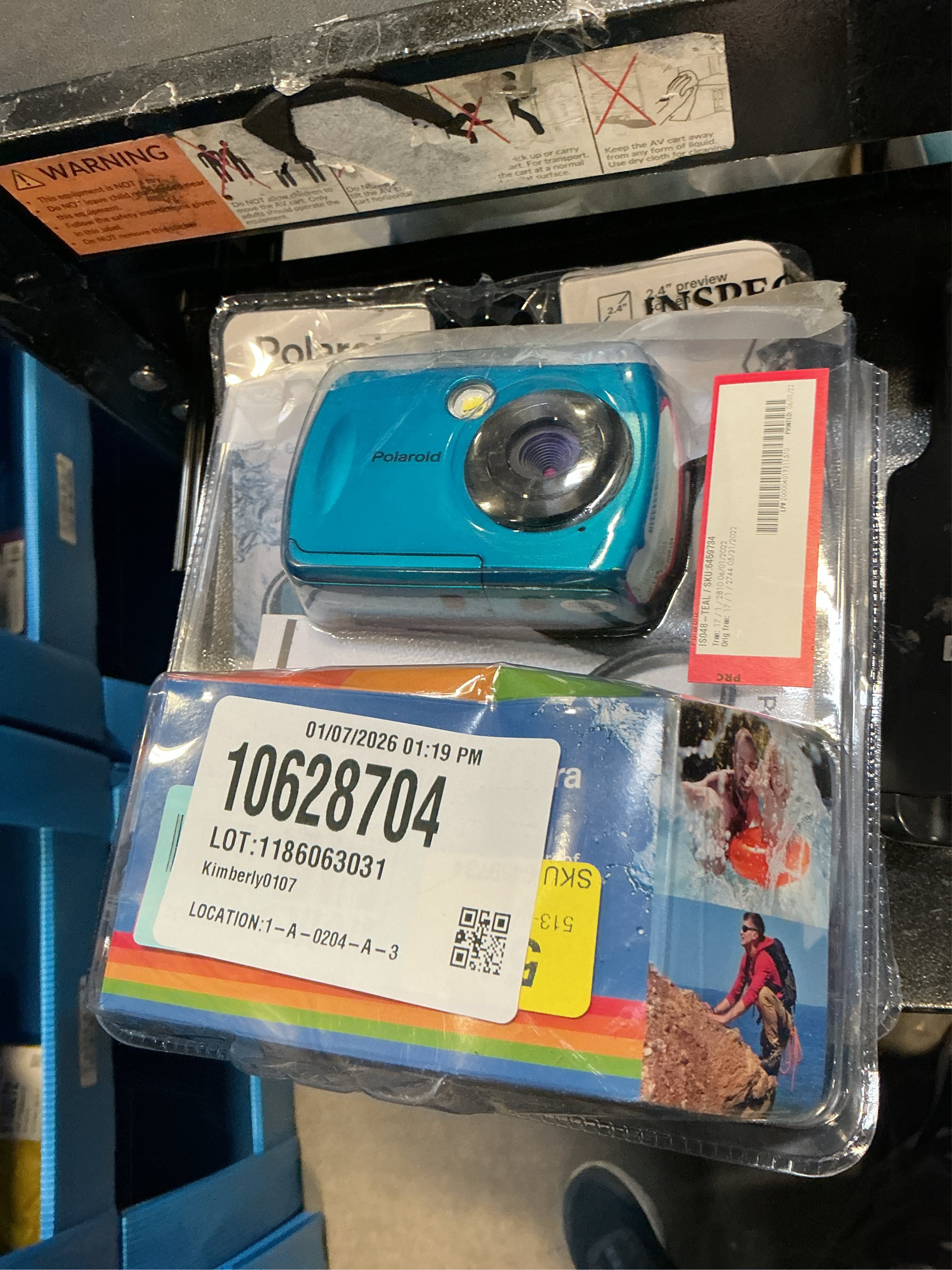 Polaroid 16MP Waterproof Digital Camera - Teal (IS048-Teal)