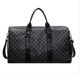 Checkered duffle bag guomiss
