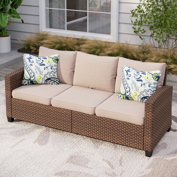 PREMIUM HOME SOLUTIONS 3 seat wicker sofa outdoor
