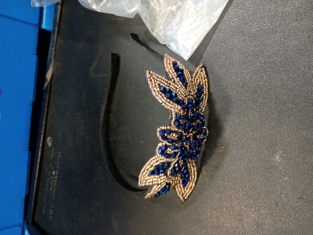 Beaupretty Retro 1920s Hairband Flapper Headpiece with Leaf Design, Rhinestone Beadwork for Women's Theme Party