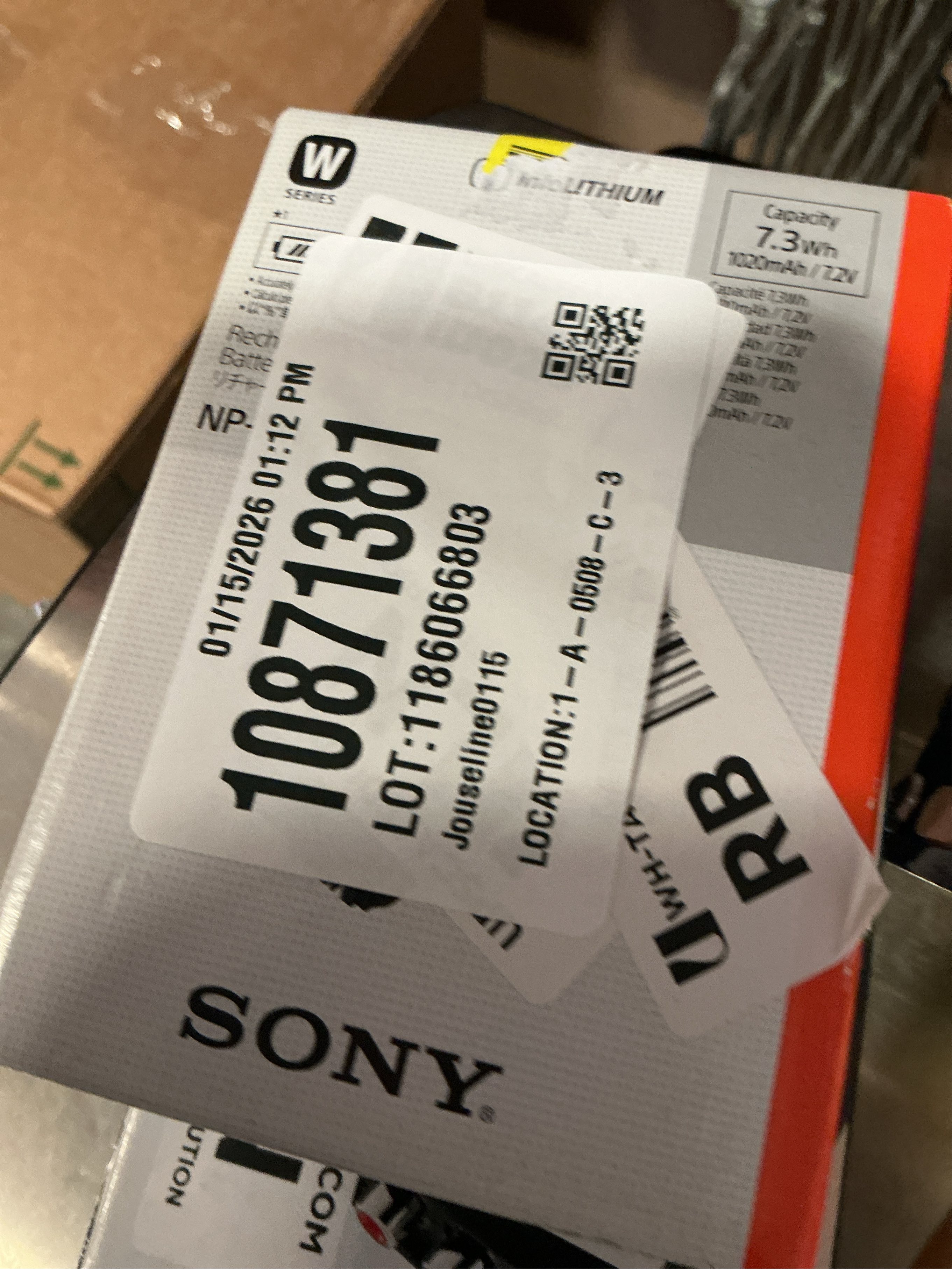 Sony NP-FW50 InfoLithium Rechargeable 7.3Wh 1020mAh Battery