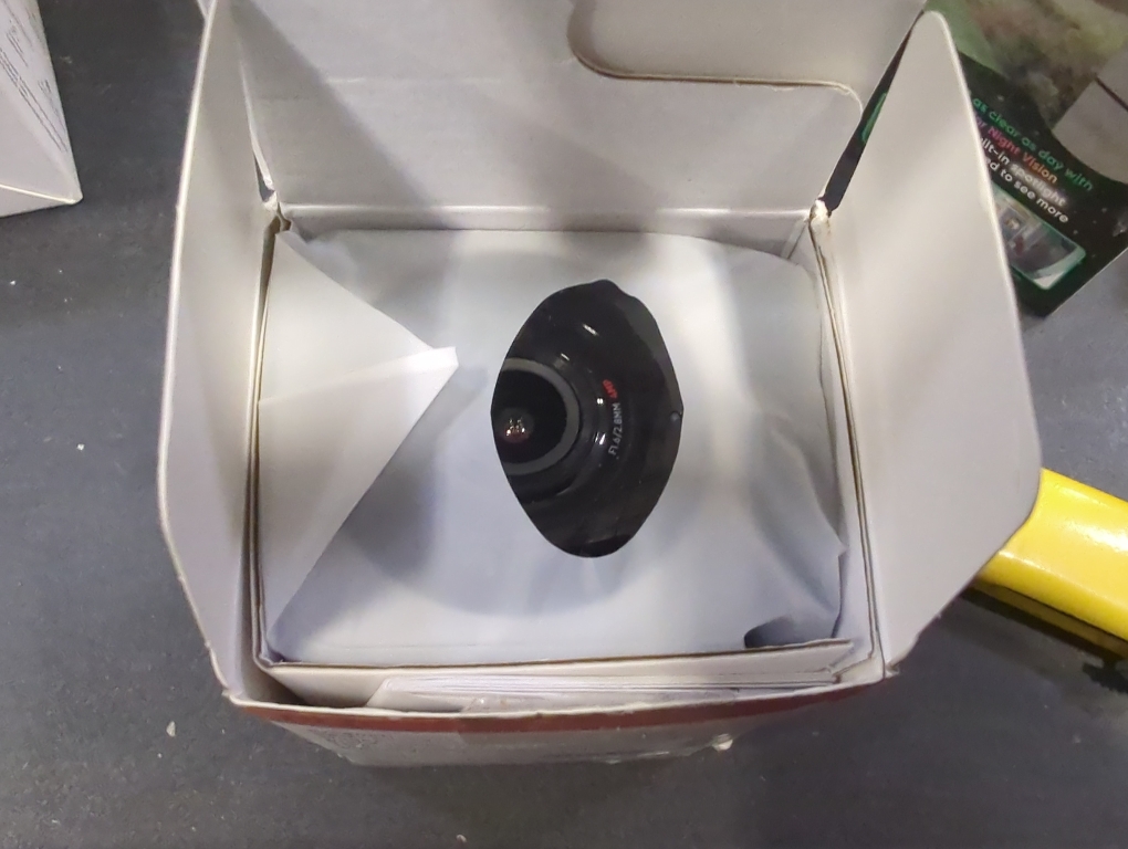 Color Grey Wyze Cam V4 Plug-in Indoor and Outdoor Smart-Enabled Security Camera