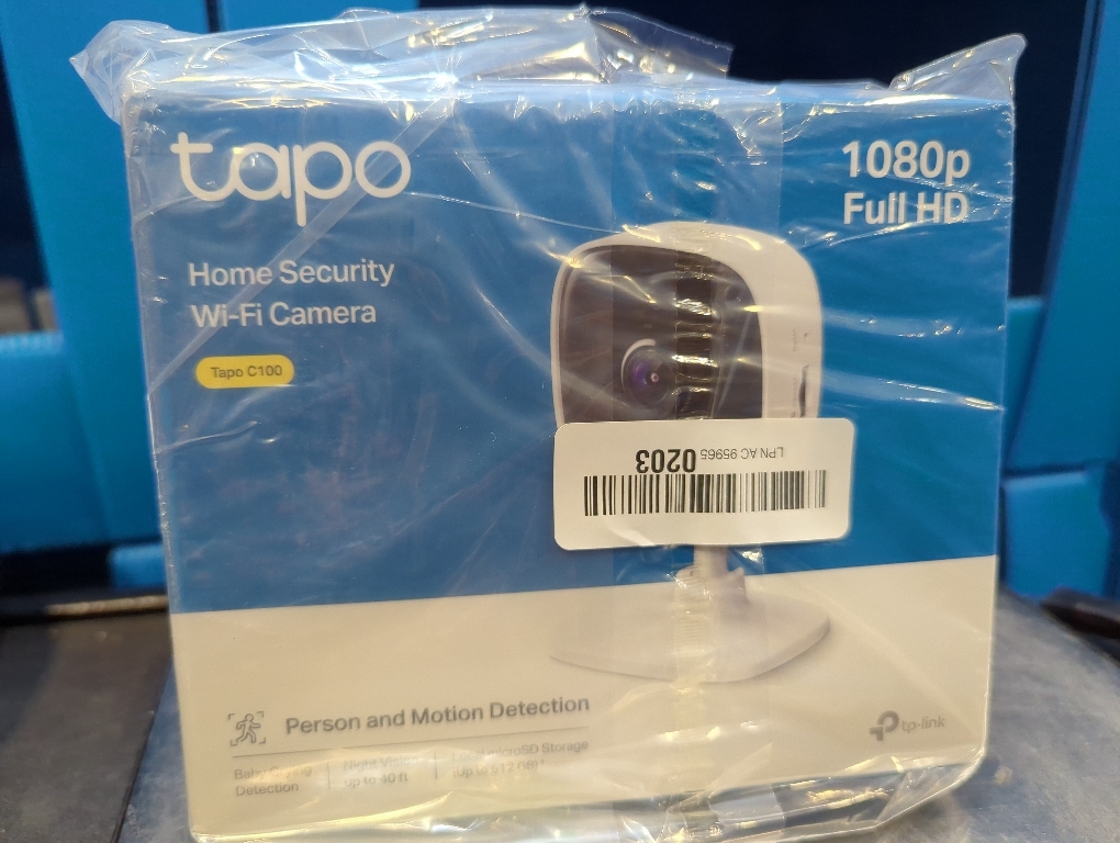 Tapo TP-Link 1080P Indoor Security Camera for Baby Monitor, Dog Camera w/Motion Detection, 2-Way Audio Siren, Night Vision, Cloud & SD Card Storage, Works w/Alexa & Google Home C100