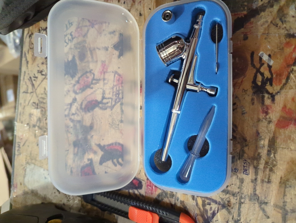 Air Brush 0.3mm Gravity Feed Dual-Action Airbrush Paint Spray Gun Kit Set Airbrush Kit Air Brush Painting Set for Nails Painting Art Craft