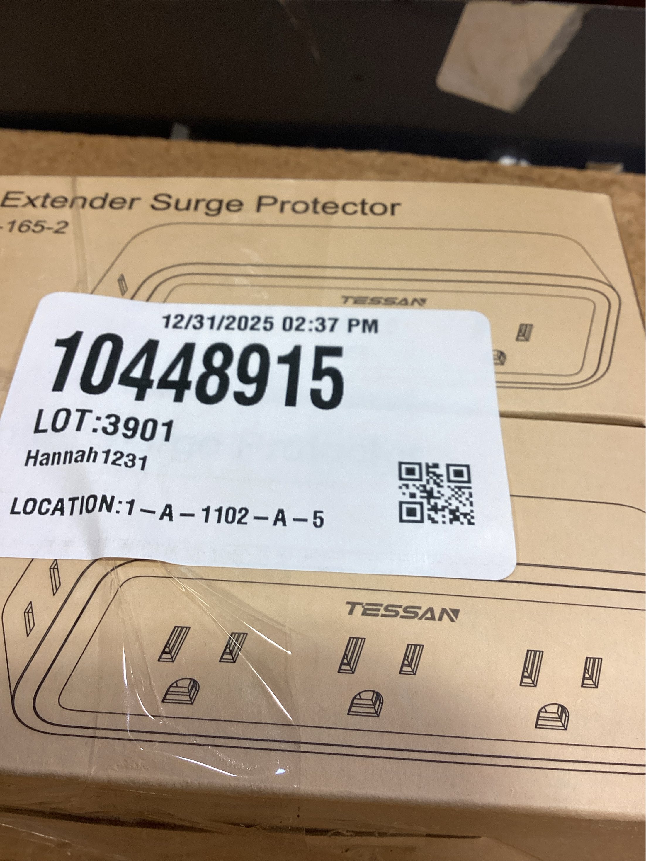 2 pack Multi Plug Outlet Extender, TESSAN Surge Protector Wall Plug Splitter with 5 Electrical Outlet Expander, Multiple Plug Adapter for Travel Home Office