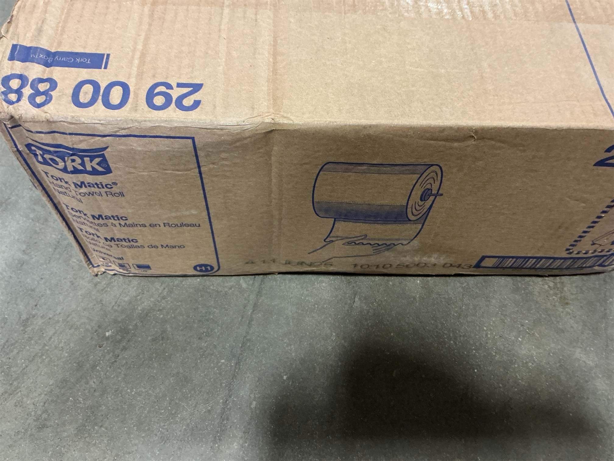 Tork 290088 Universal Single-Ply Hand Roll Towel, Natural, Pack of 6