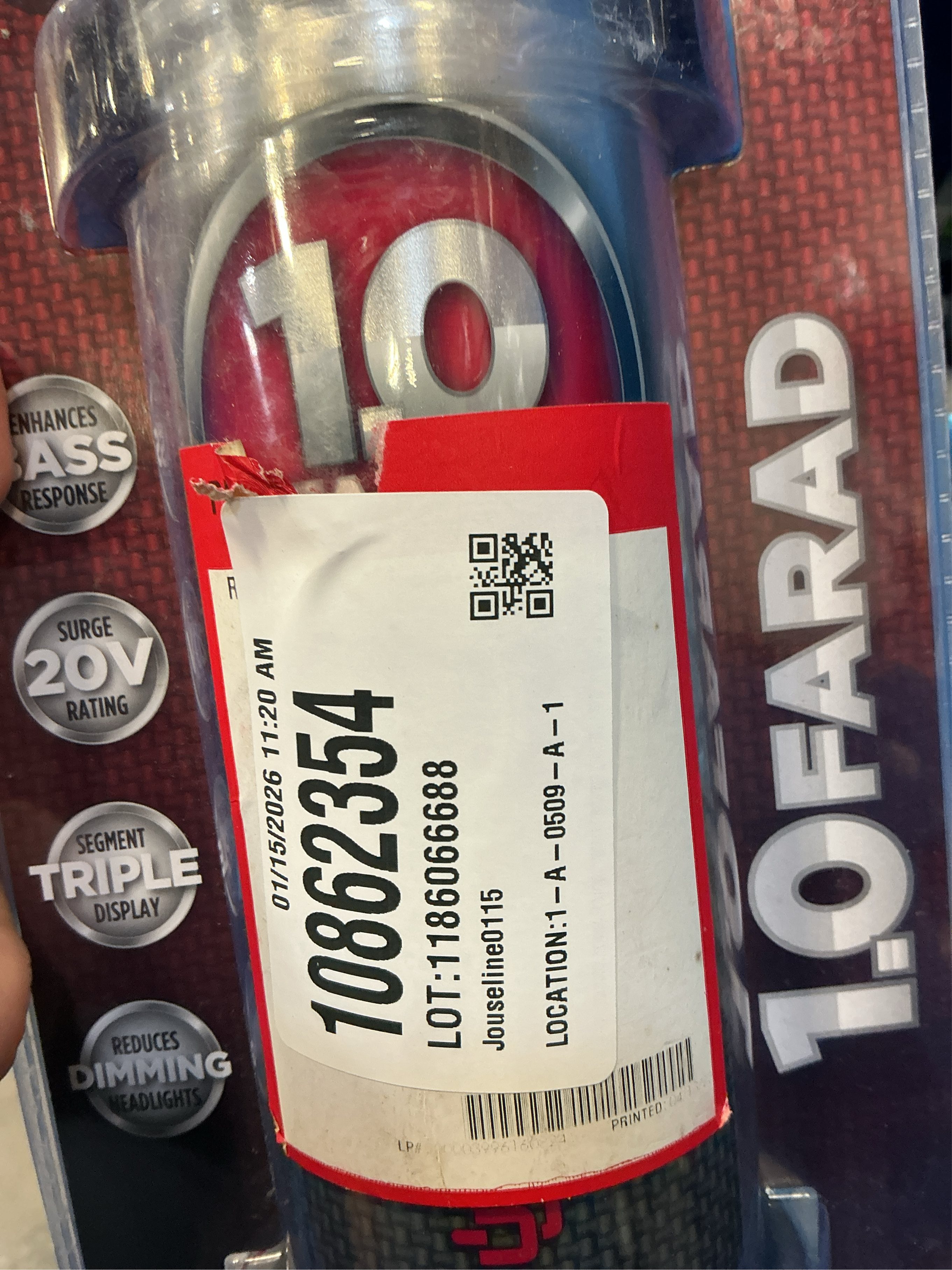 Metra Truconnex Utra-low ESR Capacitor 1.0 Farad 20V with Digital Meter