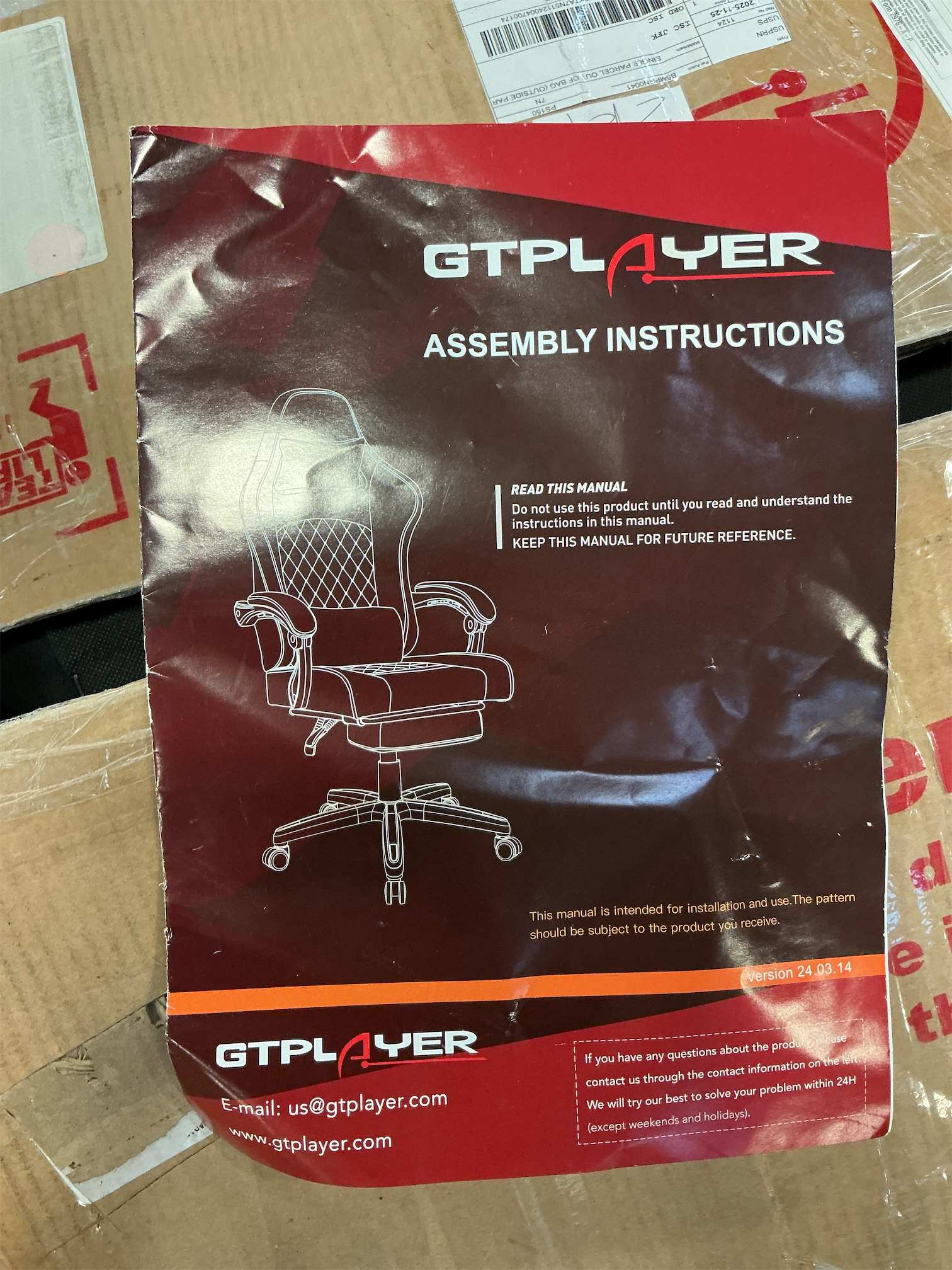 GTPLAYER Gaming Chair, High Back Leather Computer Game Chair with Footrest, Ergonomic Height Adjustable Office Chair with Removable Cover and Lumbar Support for Gaming and Work (Black)