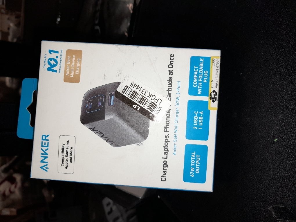 Anker Prime 67W USB C Charger, Anker GaN Wall Charger, 3-Port Compact Fast PPS Charger, For MacBook Pro/Air, Pixelbook, iPad Pro, iPhone 17/16/Pro, Galaxy S23/S22, Note20, Pixel, Apple Watch, and More