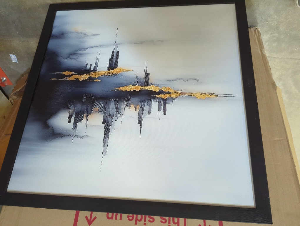 Black Frame City Picture 30 x 30