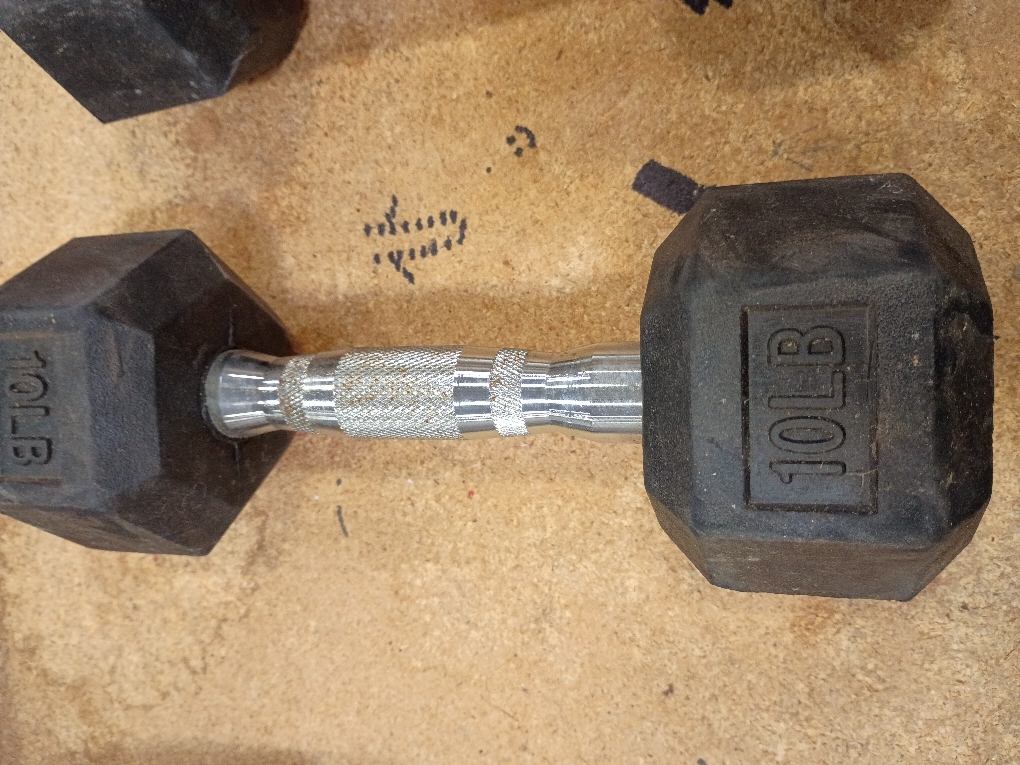 Amazon Basics Rubber Hex Dumbbell Hand Weight