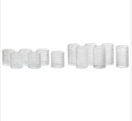 Jupiter by Fortessa DOF and Beverage Glass, Set of 12