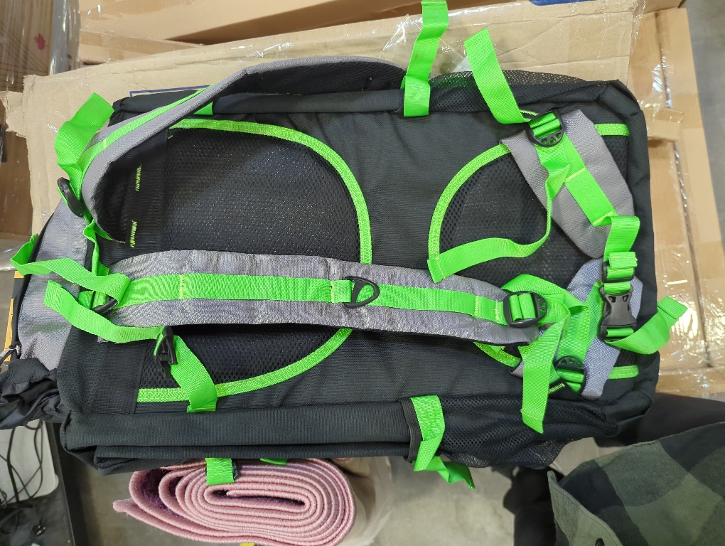 Presents 75 ltrs Campsack Rucksack/Camping/Trekking/Hiking Bag for Outdoor Sports (Neon Green & Black)
