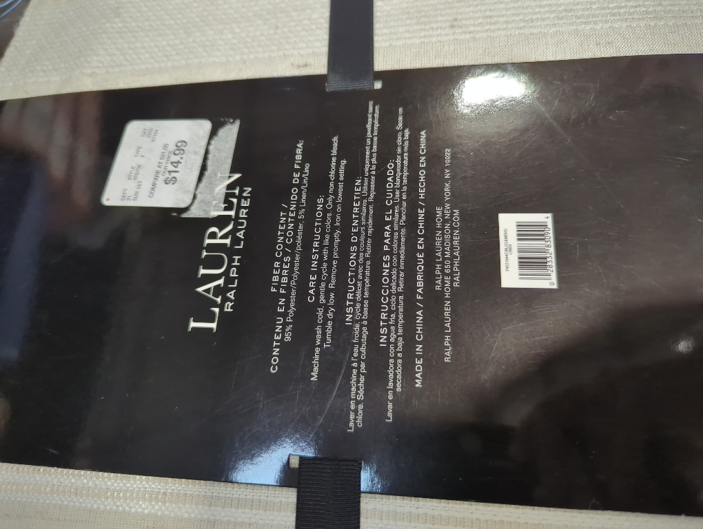 Ralph Lauren set 4 Pack placemats beige