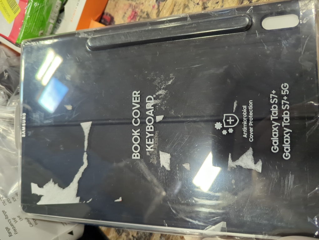 SAMSUNG Official Galaxy Tab A7 Book Cover Keyboard - Grey