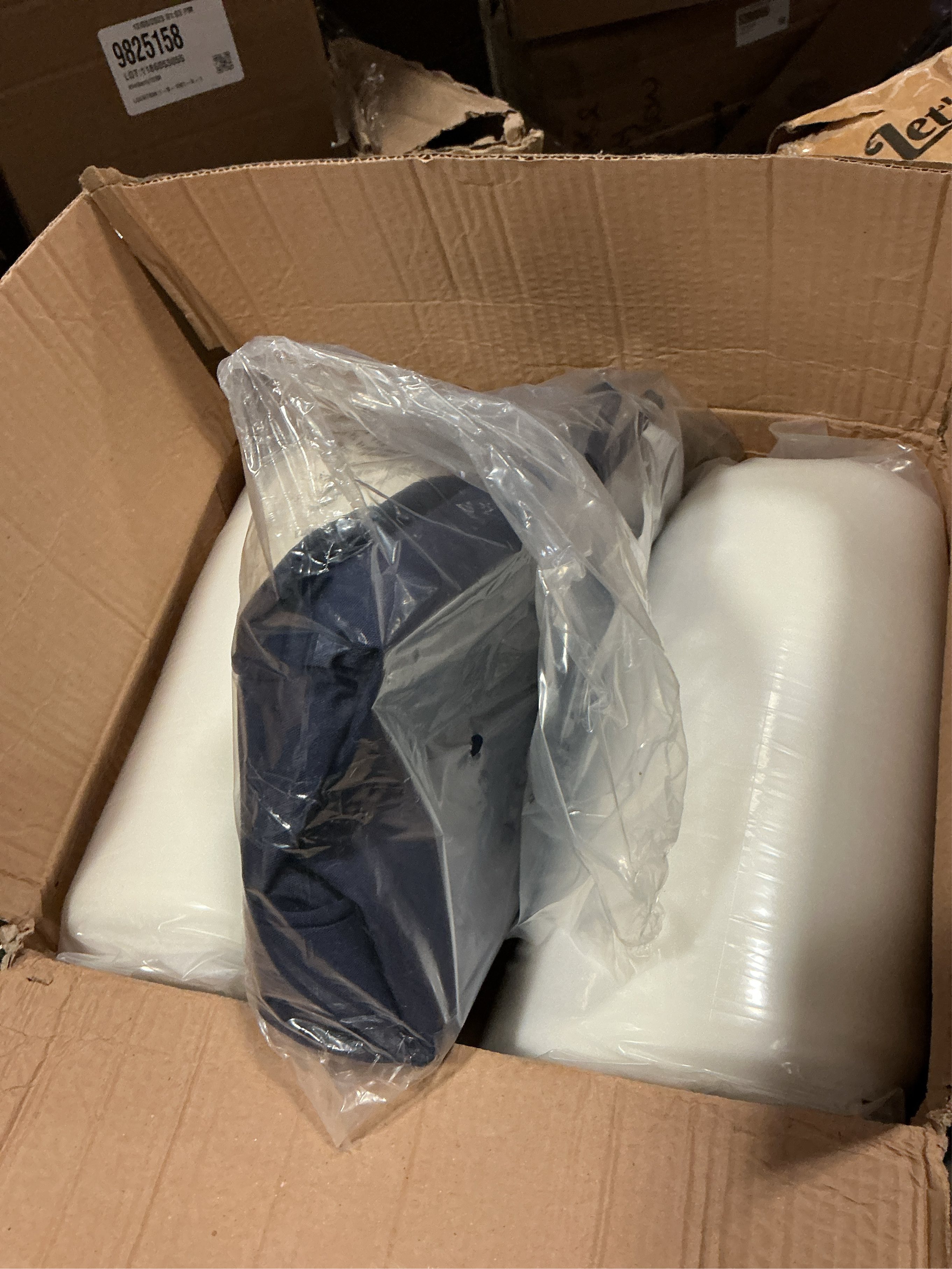 Outdoor Chair Cushions Set of 2 for Patio Furniture 22x22x4 Inch Waterproof Patio Chair Cushion 3 Year Color Fastness Square Elastic Foam Garden Sofa Couch Pads with Ties and Handle,Blue