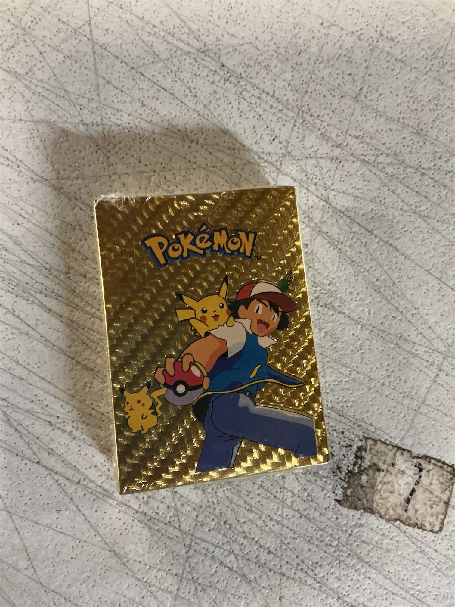 Pok mon Trading cards - 55 pc gold color