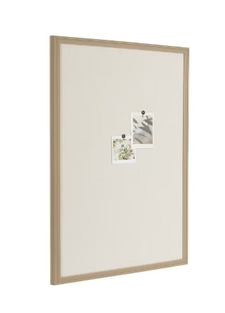 Kate and Laurel Oakhurst Rectangle Framed Linen Fabric Pinboard Large