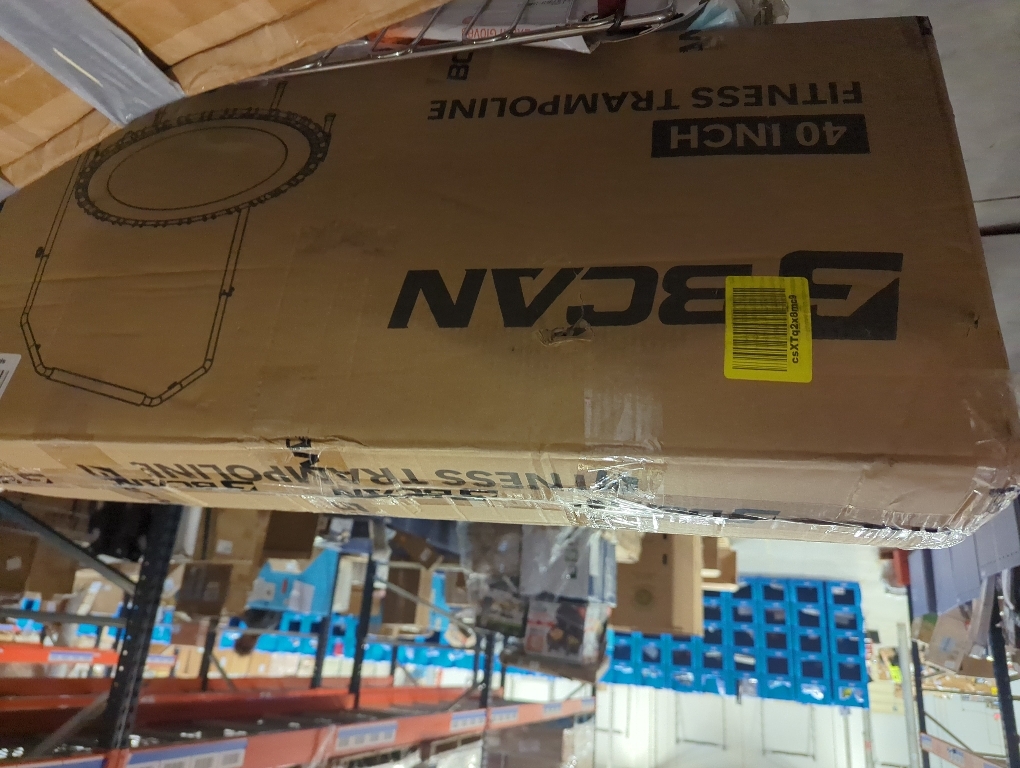 BCAN 450/550LBS Mini Rebounder Trampoline for Adults with Bar, Fitness Trampoline with Bungees, Adjustable Handle, Stable & Quiet, Indoor Outdoor, Whole-Body Workout & Relaxation at Home-40IN/48IN