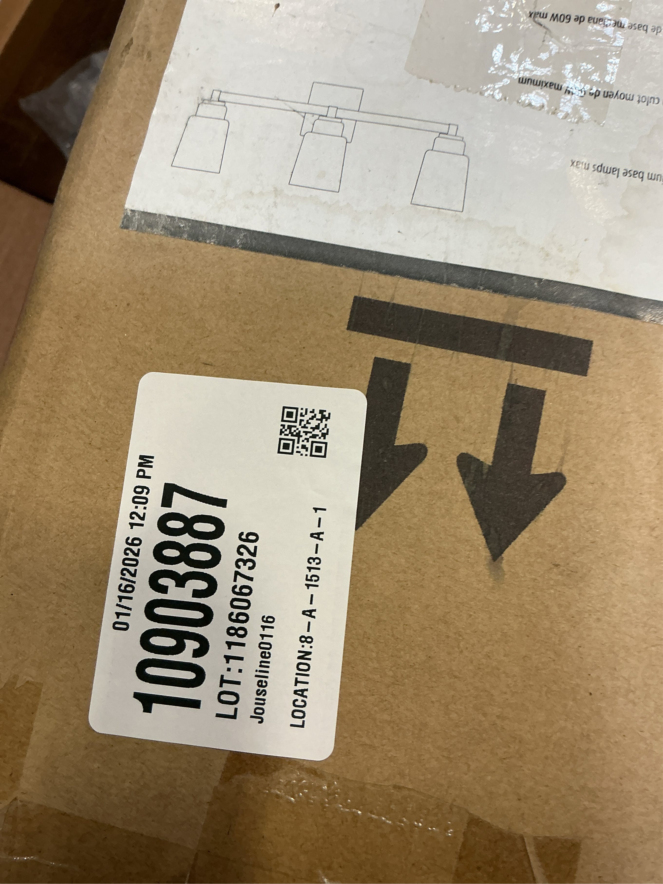 Signature Hardware Laurelgrove 26.625-in 3-Light Matte Black Modern/Contemporary Vanity Light