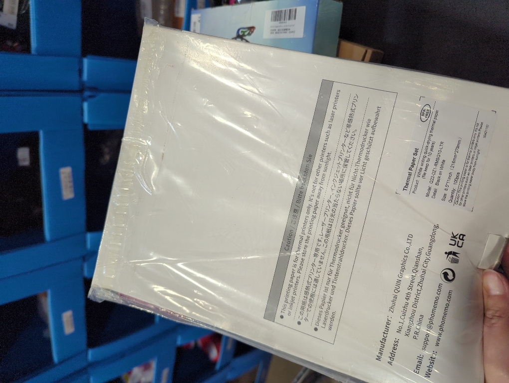 Phomemo Thermal Printer Paper 8.5 x 11 Inch, Advanced Thermal Printing, Phomemo Paper Compatible with M08F-Letter, M832, M834, A285M, with Brother Letter Portable Printer, Size 8.5 x 11, 100 Sheets