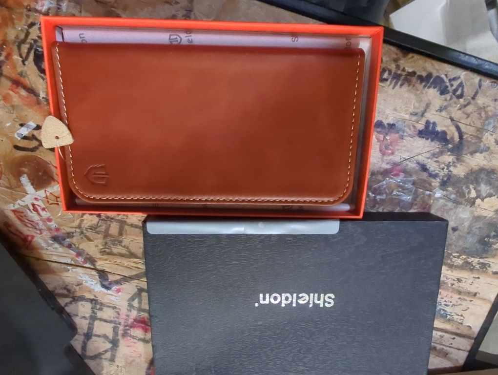 SHIELDON Genuine Leather Wallet Case for iPhone 17 Pro Max 6.9-inch 2025 | Flip | Magnetic Cover | RFID Blocking Credit Card Holder | Kickstand | Shock-Absorbent Case | Retro Brown