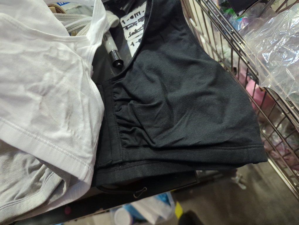 Size 42/ 3 PACK Fruit of the Loom plus Beyond Soft Front Closure Cotton Bra, 3-Pack Black/ White/Heather Grey  (Included 1PCS Grey SIZE 44)