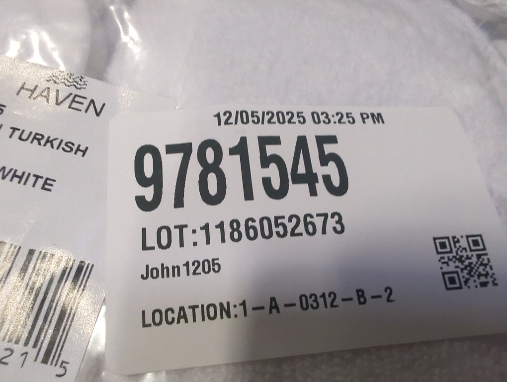 Set of 6 Color White Haven Turkish towel bright white wash