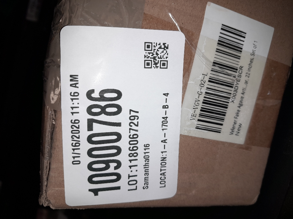 Velener Fake Agave Artificial Plant: Unpotted Fake Agave Plant for Room Decor, UV Resistant Faux Agave Plant for Outdoor/Indoor Decor, 22 inches, Set of 1