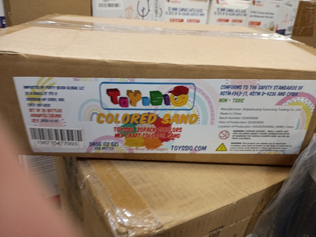 Sand for Sand Art [ 20 Colors: 15 lbs ] Colored Sands Bulk, Delightful Sands Art Fun for Crafts, Parties, Children, Nice Colorful Fun Sandy Crafts for Kids Age 3 , Non-Toxic, 20 Jars