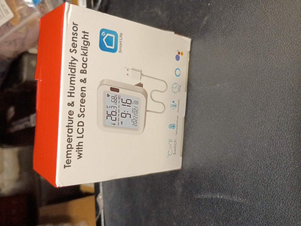 WiFi Temperature Humidity Monitor: Upgraded Smart Temperature and Humidity Sensor with Large Backlit LCD Screen & App Alerts, Indoor Thermometer Hygrometer Compatible with Alexa Google Assistant