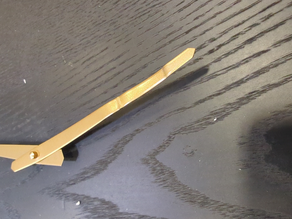 Pronte Wood Wall Clock Black/Gold