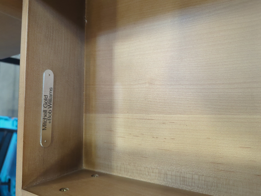 Mitchell Gold   Bob Williams Entryway Table Single Drawer with Bottom Shelf