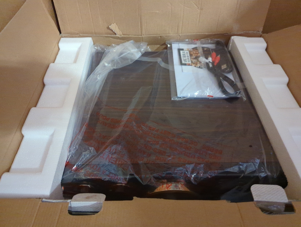 Victrola Empire Signature 7-in-1 Wood Mid Century Modern Bluetooth Record Player