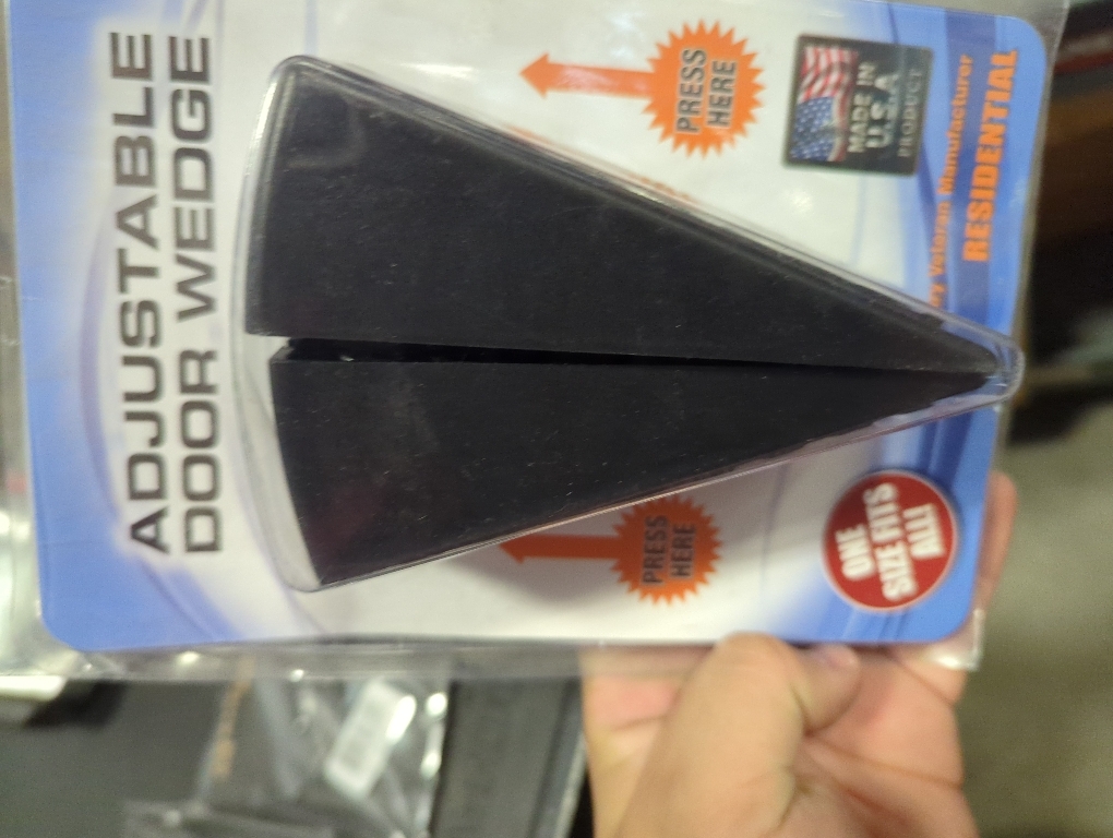 Door Stoppers, 2 Pack Premium Rubber Door Stoppers for Bottom of Door Security Rubber, Door Stopper Wedge for Carpet Heavy Duty Door
