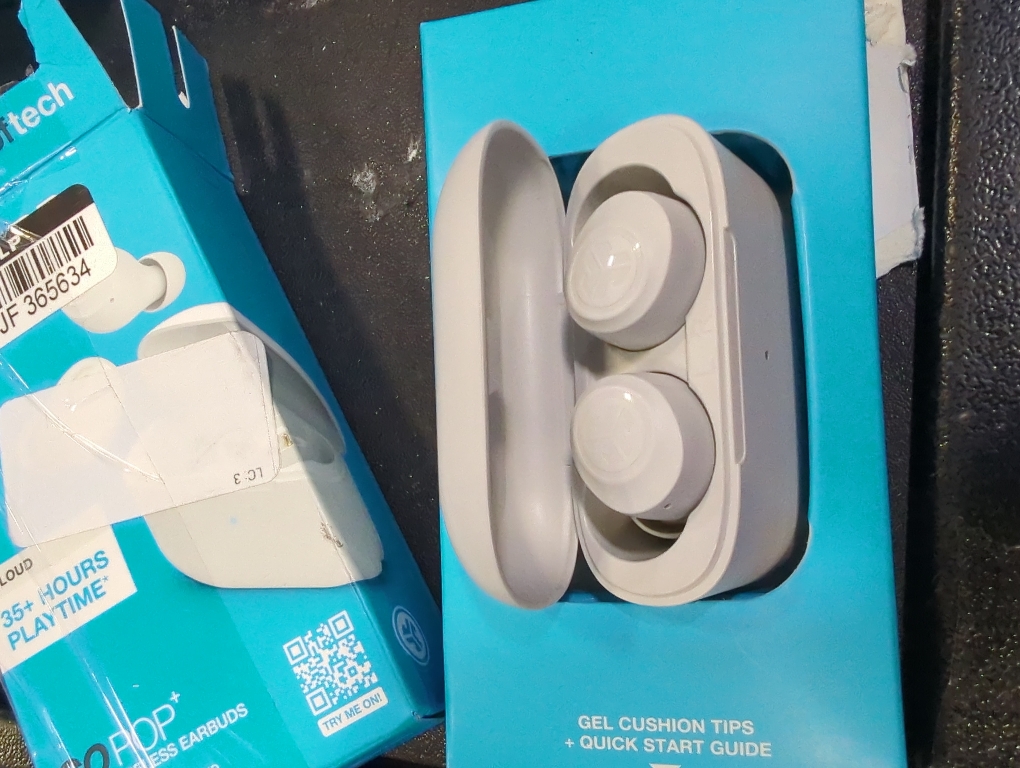 JLab Go Air Pop True Wireless Bluetooth Earbuds - Cloud White