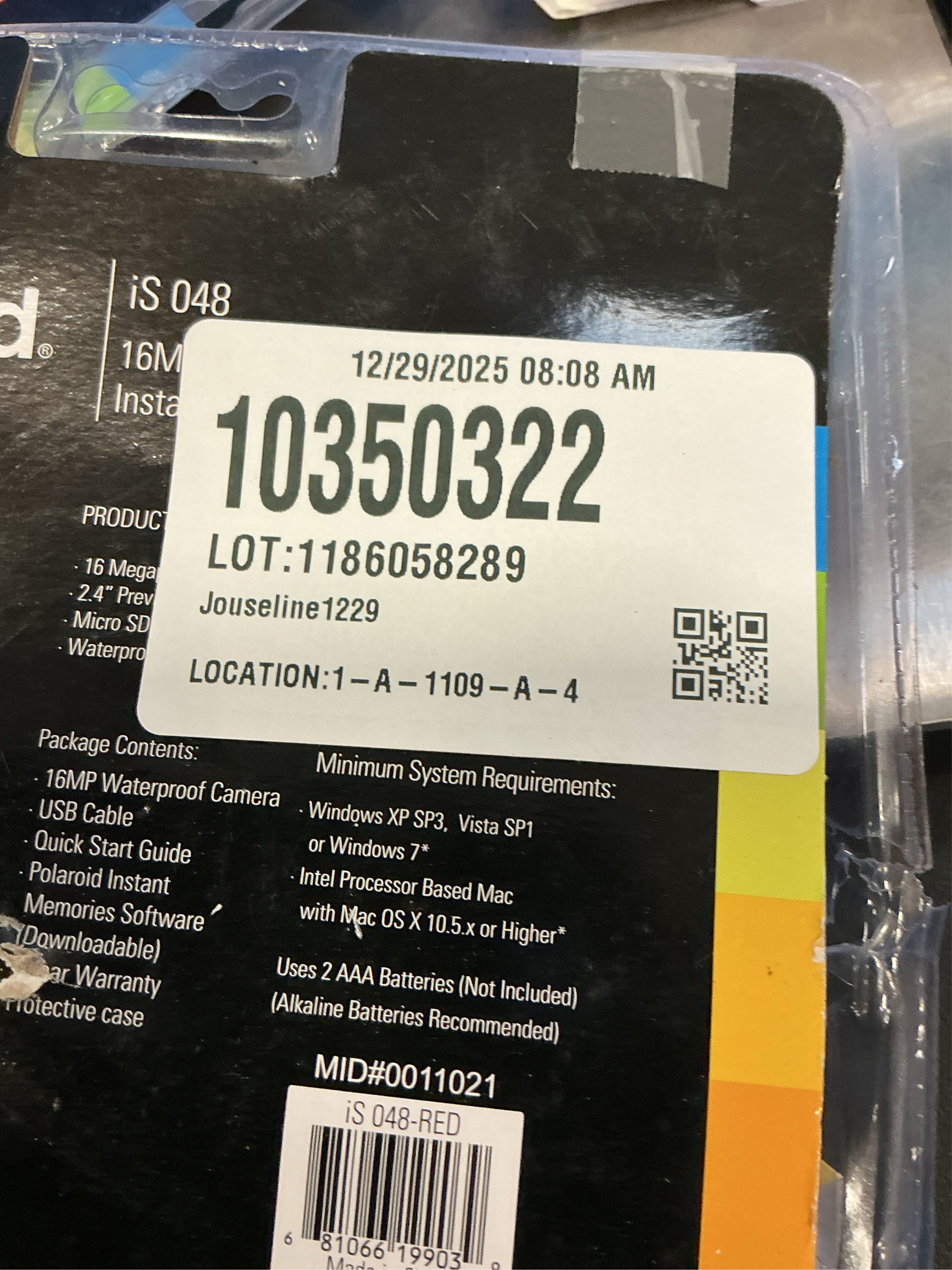 Polaroid IS048 Waterproof Digital Camera with 16 Megapixels