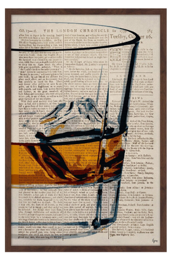 'One Cube' Framed Painting Print