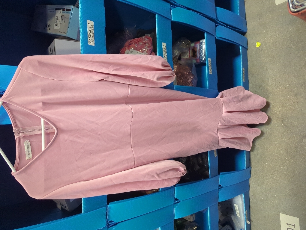 Size XL...Women's Casual Long Sleeve Midi Dress Ruffle Flowy Pleated Tiered Swing A-Line Crewneck Vintage 2025 Fall Winter Dresses