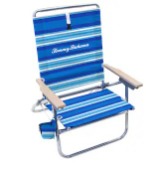 Tommy Bahama Folding Beach Chair Blue Stripes