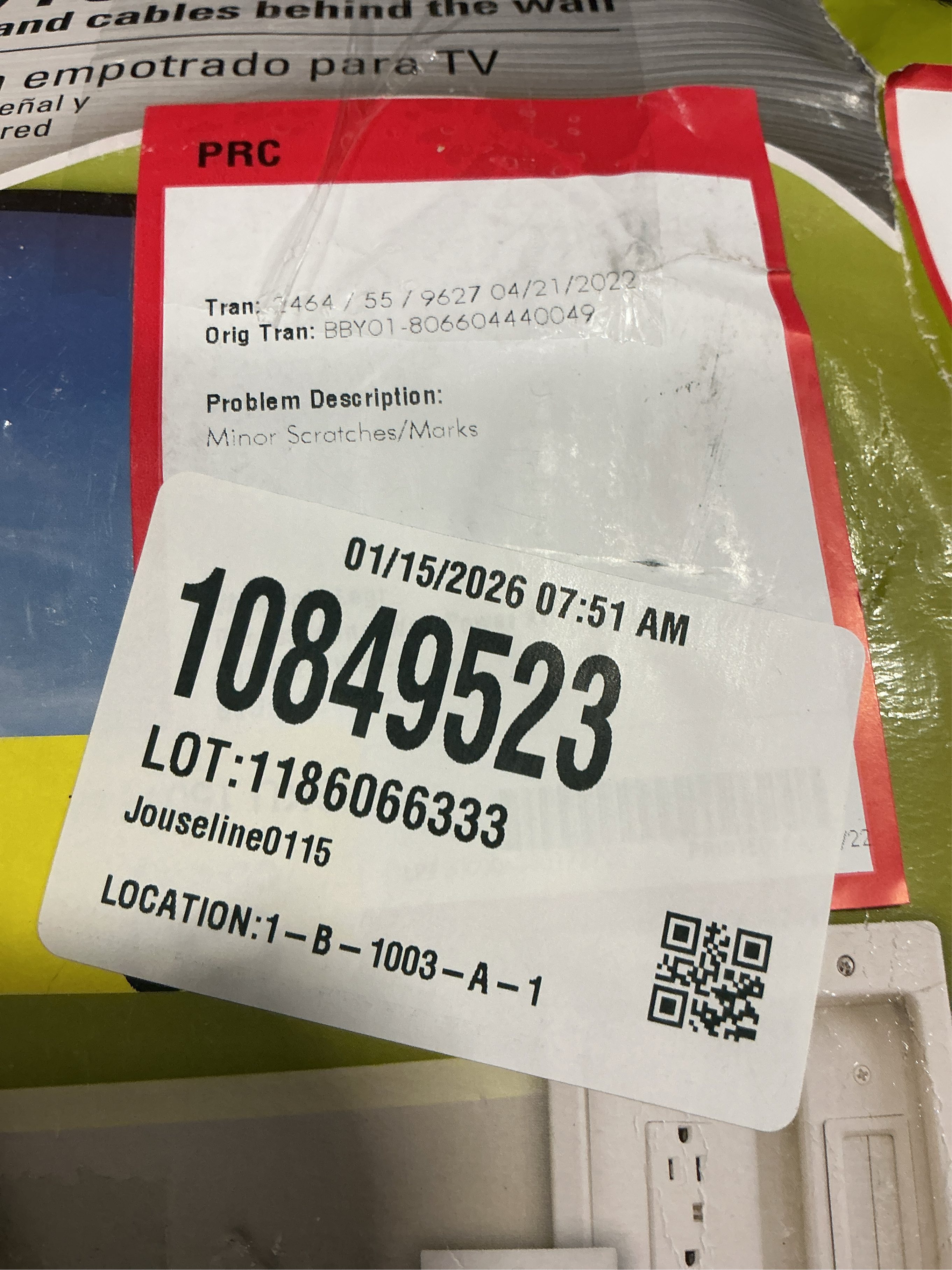 Legrand On-Q 4-27/64-in x 10-in PVC White Flat Screen Tv Kit