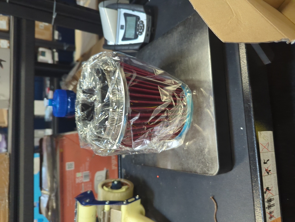 Anxingo Universal Clamp-On Air Filter for 3/3.5/4 inch Washable Reusable Clamp-On Air Intake Filter (H 5.5 In, L 1.125 In)