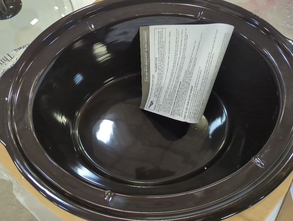 Crock-Pot Large 8-Quart Programmable Slow Cooker with Auto Warm Setting Black Stainless Steel