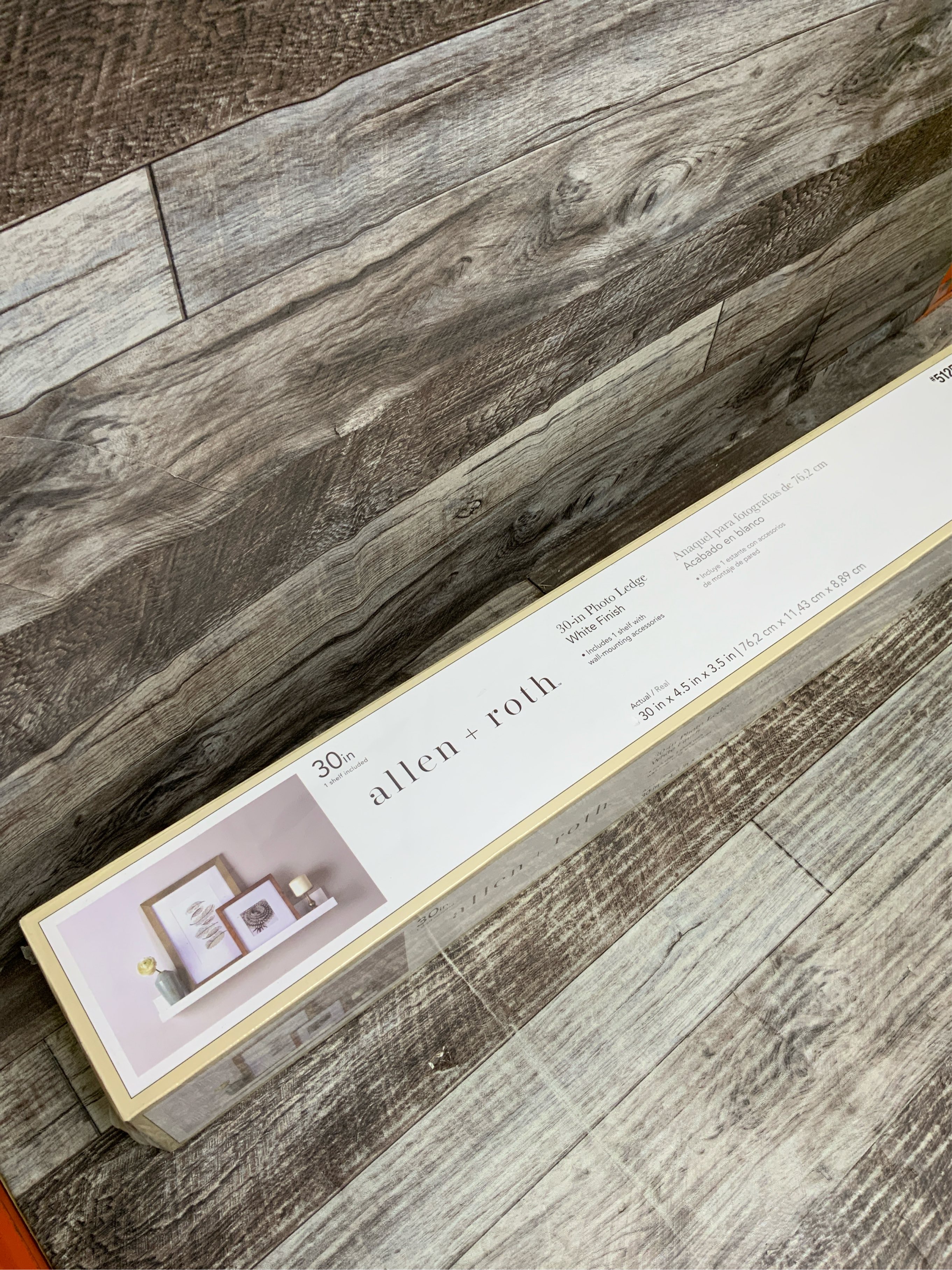 Style Selections White 36x4.5in Floating Shelf