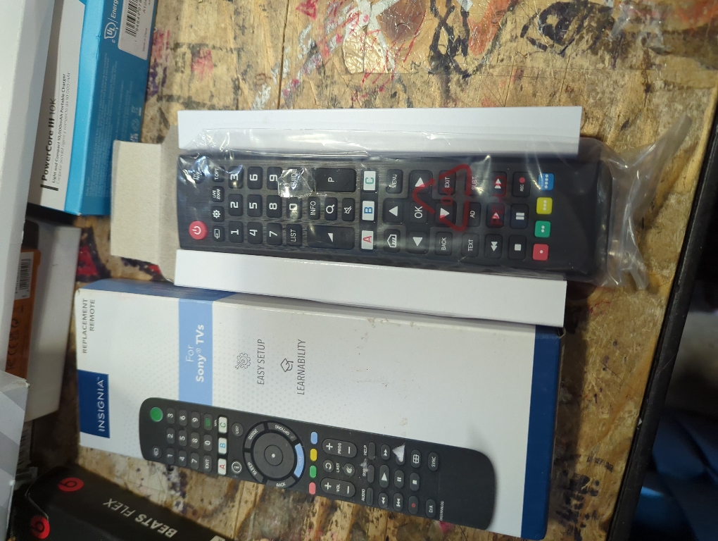 Insignia™ - Replacement Remote for Sony TVs - Black