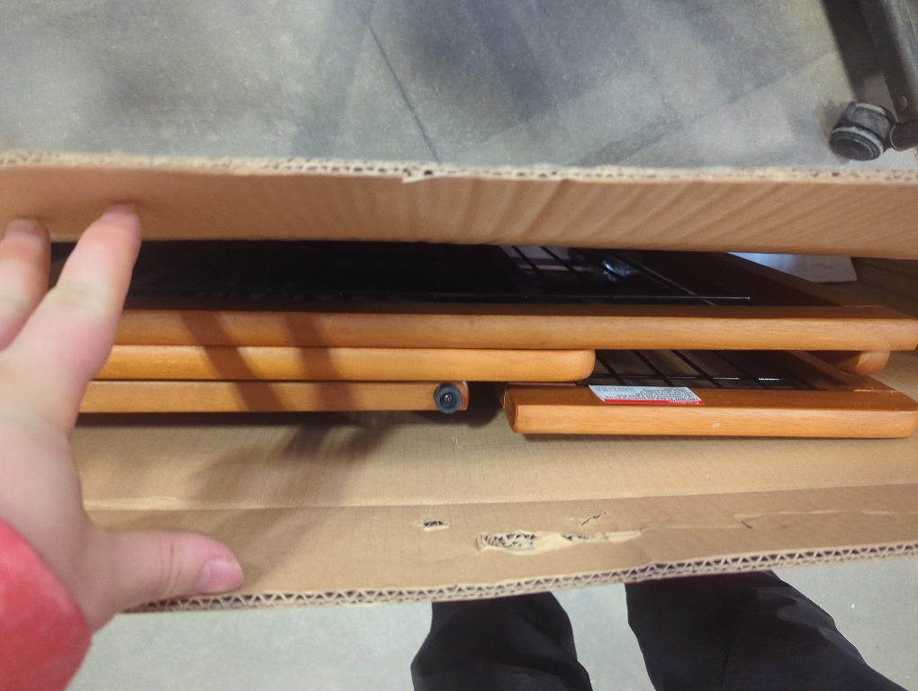 Size small Richell Freestanding Dog Gate, Brown, Small 71.30L x 17.70W x 20.10H